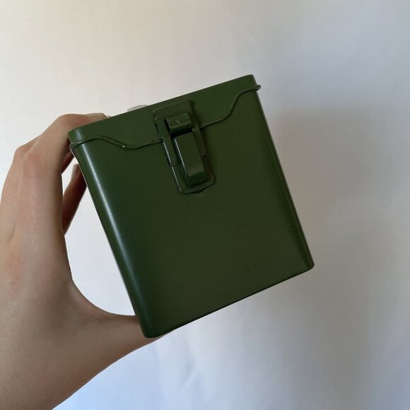 Chocolate Ammo box dark forest green empty box container gift funny - Picture 3 of 7